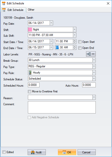 Schedules SBV Workforce Management